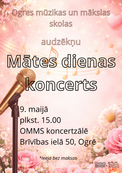 Mātes dienas koncerts plakāts