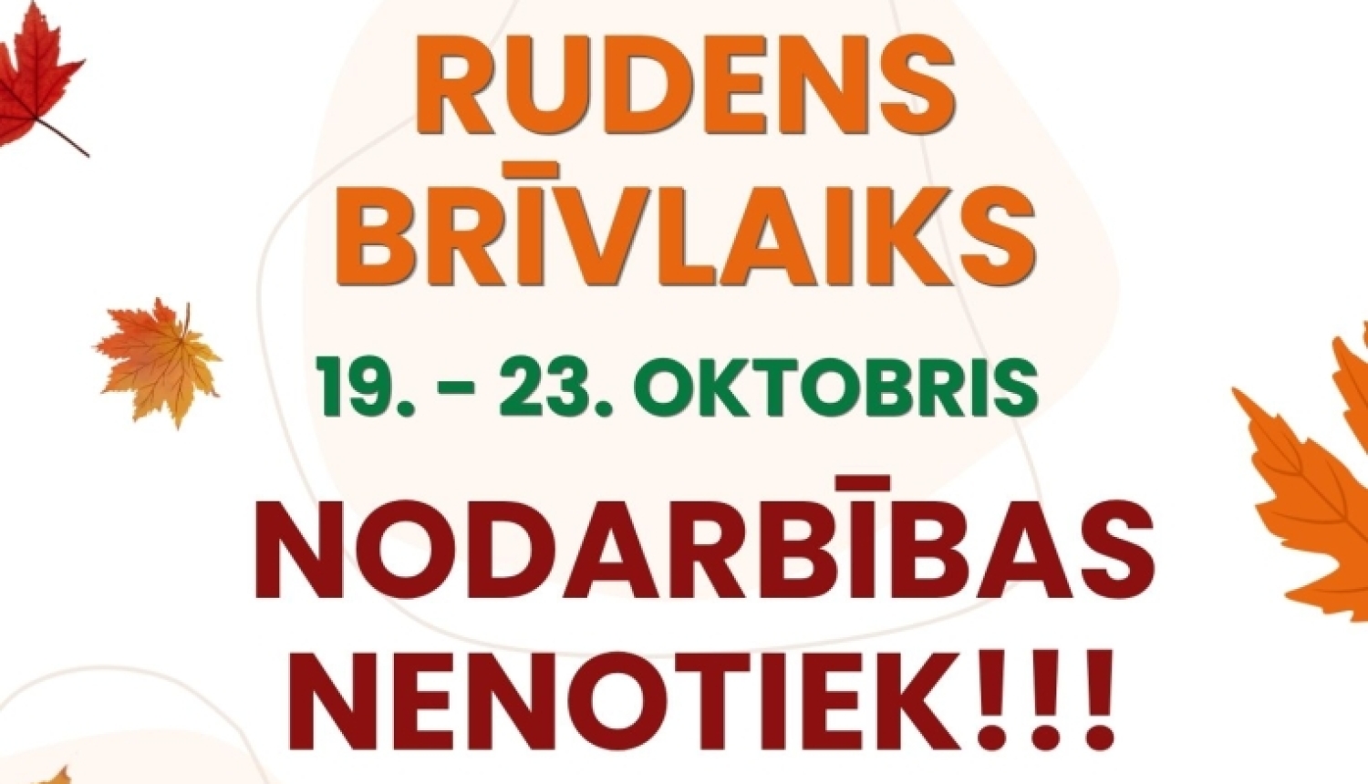Rudens brīvlaiks OMMS